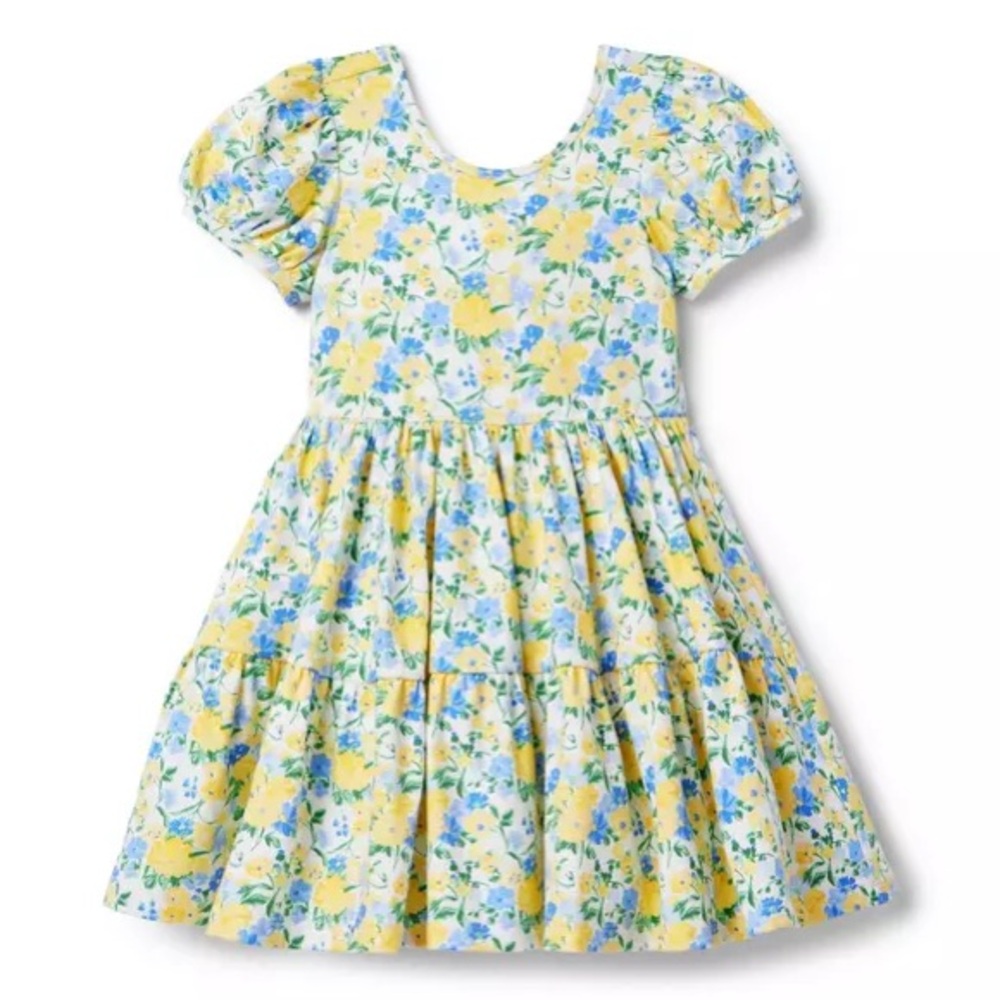 Janie and Jack - The Everyday Puff Sleeve Dress - Picture 2 of 5